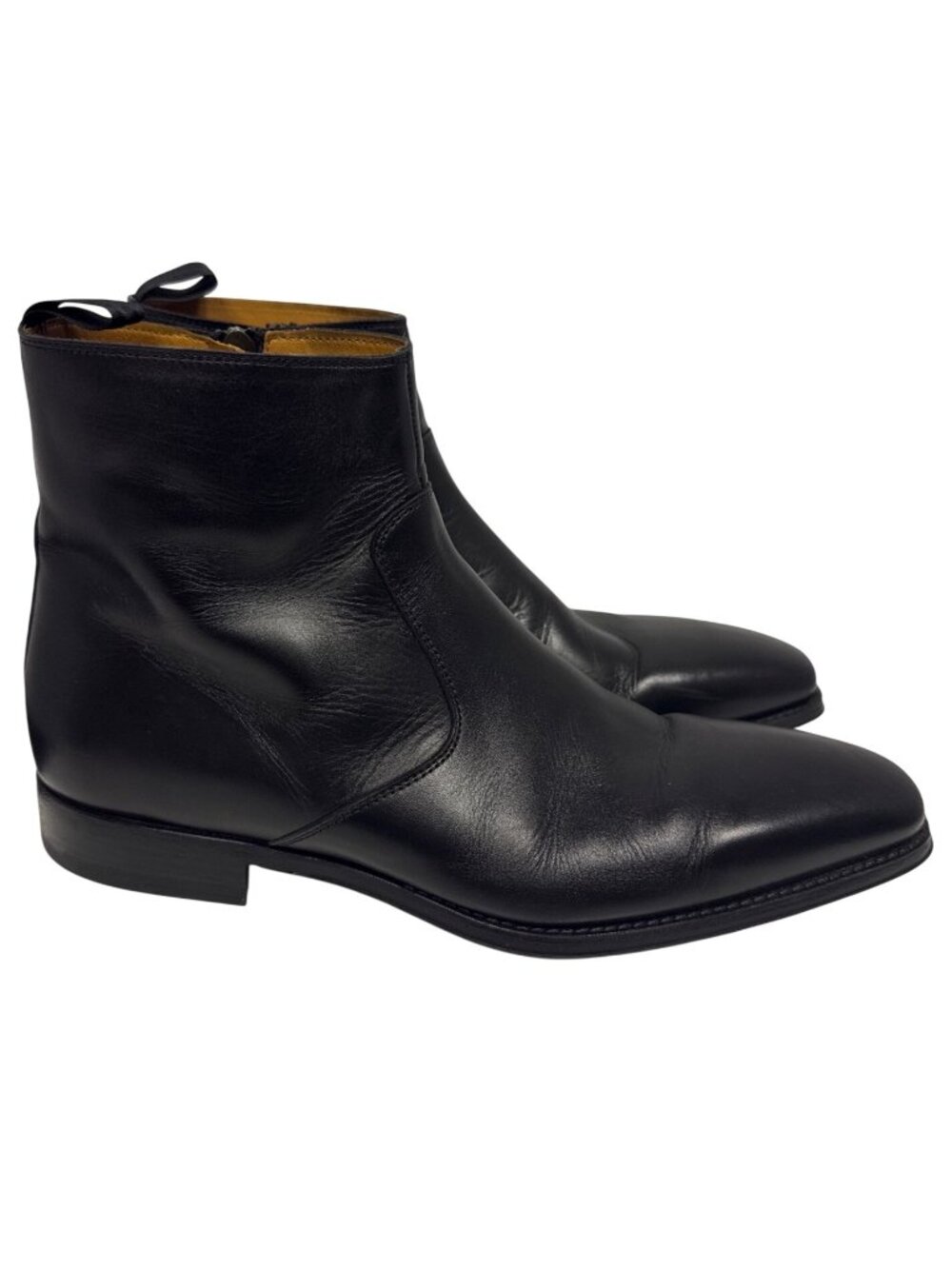 Magnanni 24202 Chelsea Boots Men 9.5 Black Leather Spain NWOB Luxury Dress Shoes